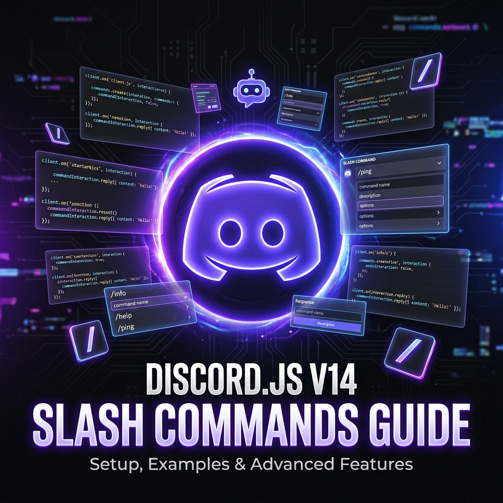 Discord.js v14 Slash Commands: Sıfırdan Profesyonel Bot Komutları Yazma Rehberi