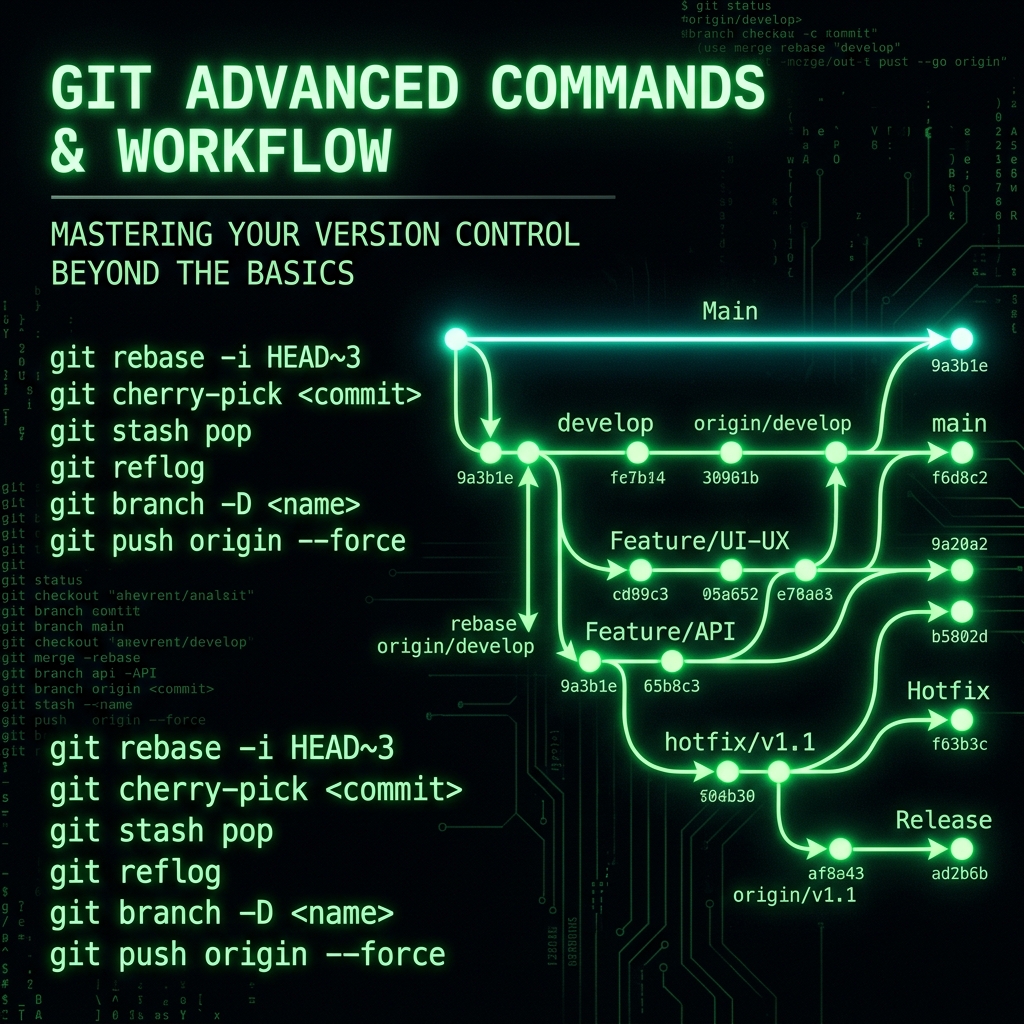 Git İleri Seviye Komutlar: Rebase, Cherry-Pick, Stash ve Bisect Rehberi