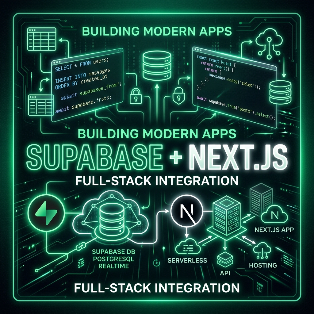 Supabase ve Next.js: Modern Serverless Web Uygulamaları Geliştirme