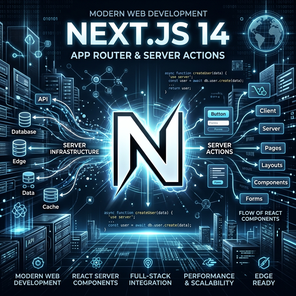 Next.js 14 App Router ve Server Actions Mimarisi